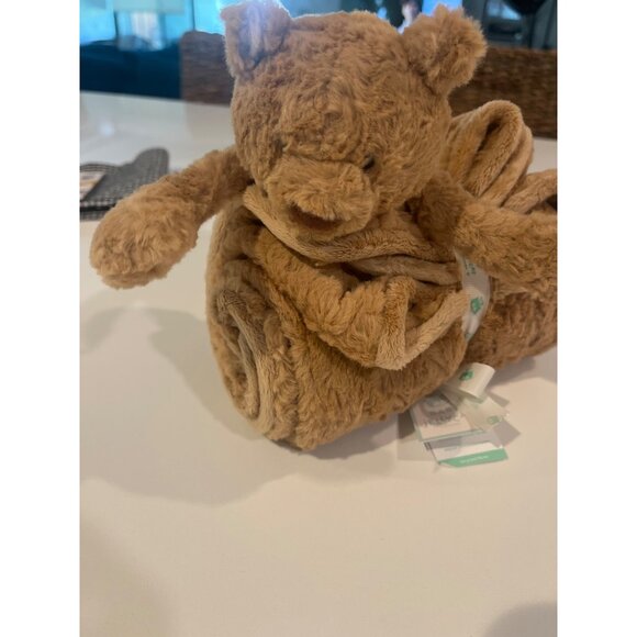Jellycat Bartholomew Bear Baby Blankie - Plush Teddy Bear & Soft Blanket Combo - Picture 5 of 8